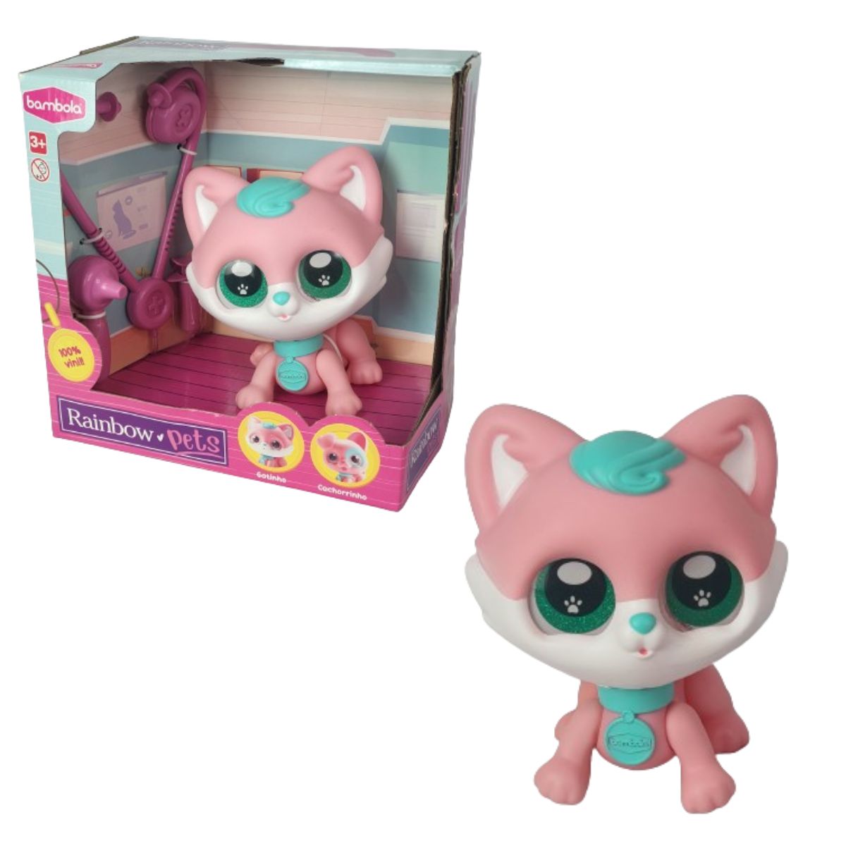 Brinquedo Rainbow Pets Dodói Gatinho Bambola Brinquedo Rainbow Pets Dodói Gatinho Bambola